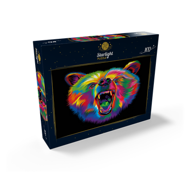 Roaring Black Bear 100 Jigsaw Puzzle box view2