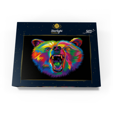 Roaring Black Bear 500 Jigsaw Puzzle box view3