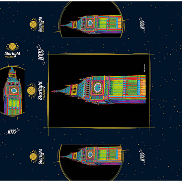 Big Ben 1000 Jigsaw Puzzle box 3D Modell