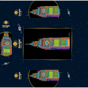 Big Ben 100 Jigsaw Puzzle box 3D Modell