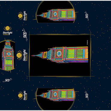 Big Ben 500 Jigsaw Puzzle box 3D Modell