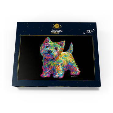 Pop Colors Westie 100 Jigsaw Puzzle box view3