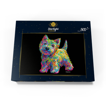 Pop Colors Westie 500 Jigsaw Puzzle box view3