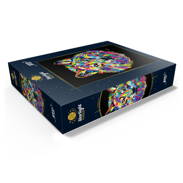 Pop Colors Wolf 1000 Jigsaw Puzzle box view1