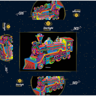 Toy Train 500 Jigsaw Puzzle box 3D Modell