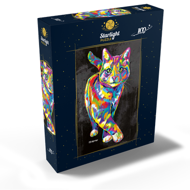 Prancing Kitten 100 Jigsaw Puzzle box view2