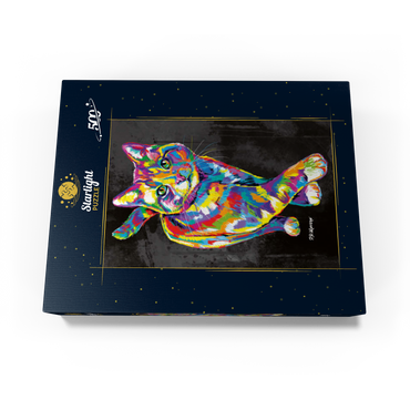 Prancing Kitten 500 Jigsaw Puzzle box view3