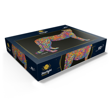 Cheetah Pop Colors 100 Jigsaw Puzzle box view1