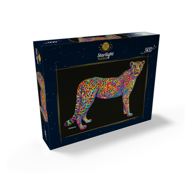 Cheetah Pop Colors 500 Jigsaw Puzzle box view2