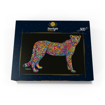 Cheetah Pop Colors 500 Jigsaw Puzzle box view3