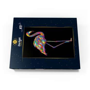 Pop Colors Flamingo 100 Jigsaw Puzzle box view3