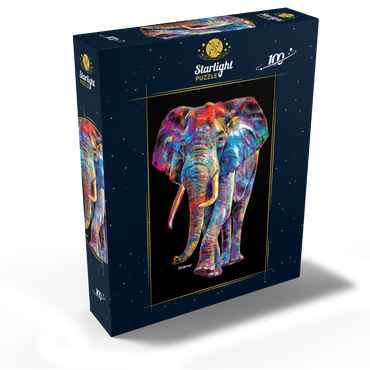 Pop Colors Elephant 100 Jigsaw Puzzle box view2