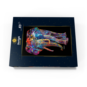 Pop Colors Elephant 100 Jigsaw Puzzle box view3