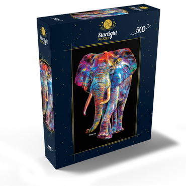 Pop Colors Elephant 500 Jigsaw Puzzle box view2
