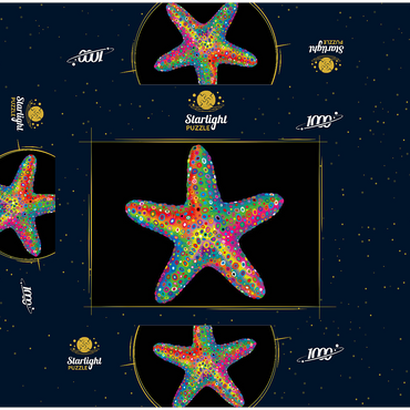 Starfish Pop Colors 1000 Jigsaw Puzzle box 3D Modell