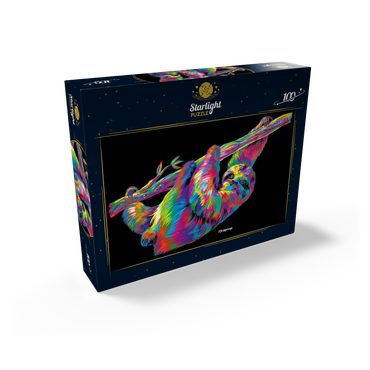 Sloth Relaxin' 100 Jigsaw Puzzle box view2