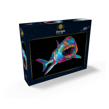 Pop Colors Shark 100 Jigsaw Puzzle box view2