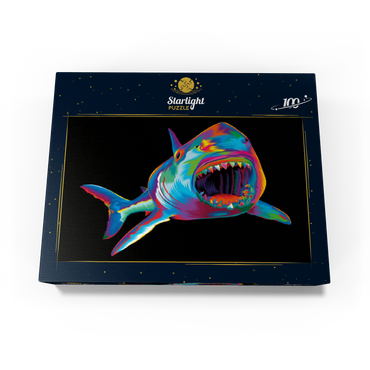 Pop Colors Shark 100 Jigsaw Puzzle box view3