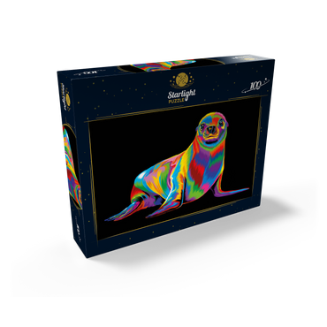 Pop Colors Sea Lion 100 Jigsaw Puzzle box view2