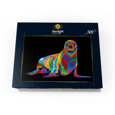 Pop Colors Sea Lion 500 Jigsaw Puzzle box view3