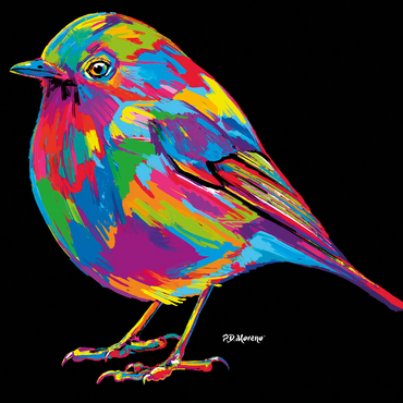 Robin Pop Colors 1000 Jigsaw Puzzle 3D Modell