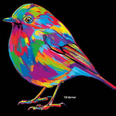 Robin Pop Colors 500 Jigsaw Puzzle 3D Modell