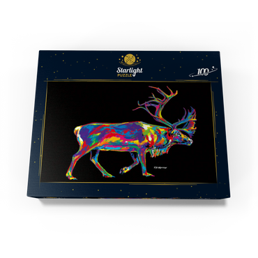 Santa's Reindeer 100 Jigsaw Puzzle box view3