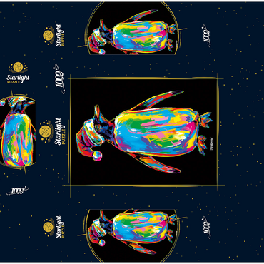 Penguin with a Hat 1000 Jigsaw Puzzle box 3D Modell