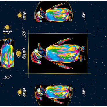 Penguin with a Hat 500 Jigsaw Puzzle box 3D Modell