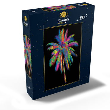 Colorful Palm Tree 100 Jigsaw Puzzle box view2