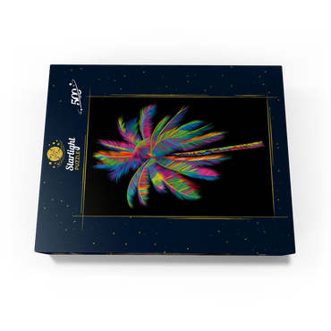 Colorful Palm Tree 500 Jigsaw Puzzle box view3