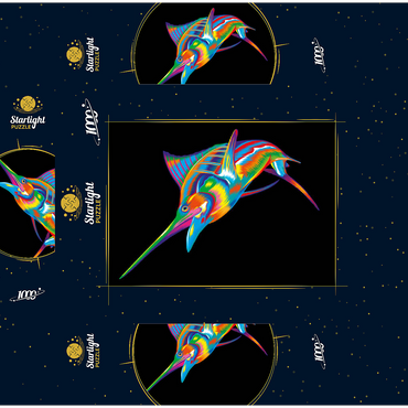 Pop Colors Marlin 1000 Jigsaw Puzzle box 3D Modell