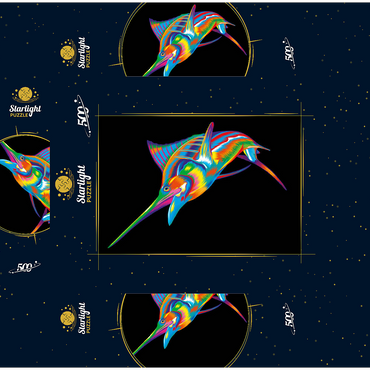 Pop Colors Marlin 500 Jigsaw Puzzle box 3D Modell