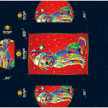 Santa's Lab 500 Jigsaw Puzzle box 3D Modell