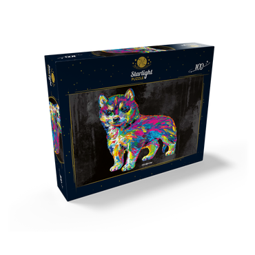 Pop Colors Husky 100 Jigsaw Puzzle box view2