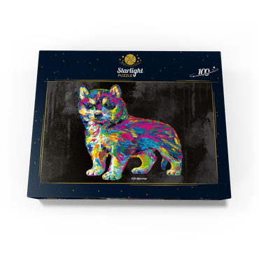 Pop Colors Husky 100 Jigsaw Puzzle box view3