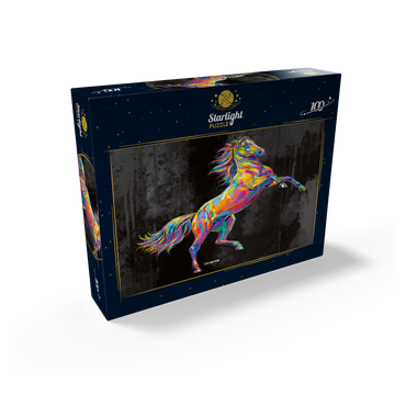 Colorful Stallion 100 Jigsaw Puzzle box view2