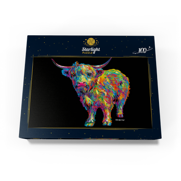 Highland Cow 100 Jigsaw Puzzle box view3