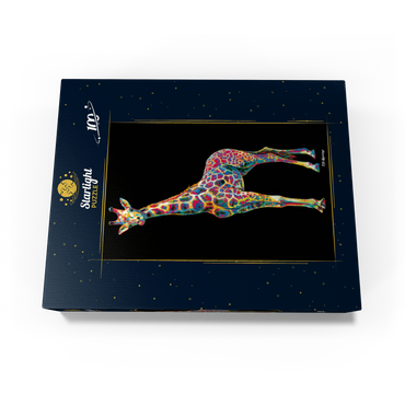Colorful Giraffe 100 Jigsaw Puzzle box view3