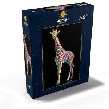 Colorful Giraffe 500 Jigsaw Puzzle box view2