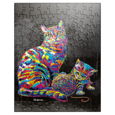 puzzleplate Kitty Family 100 Jigsaw Puzzle