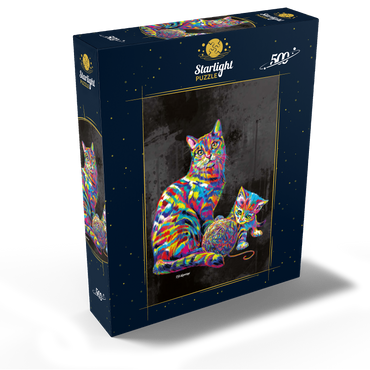 Kitty Family 500 Jigsaw Puzzle box view2