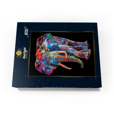 Elephant Pop Colors 1000 Jigsaw Puzzle box view3