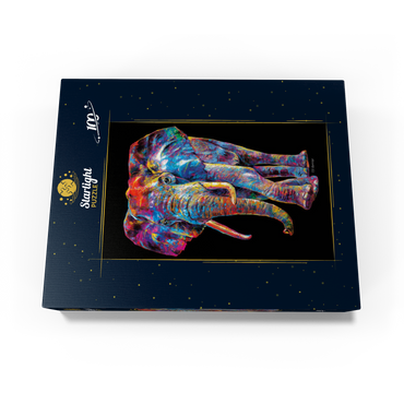 Elephant Pop Colors 100 Jigsaw Puzzle box view3