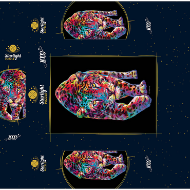 Curious Tiger 1000 Jigsaw Puzzle box 3D Modell