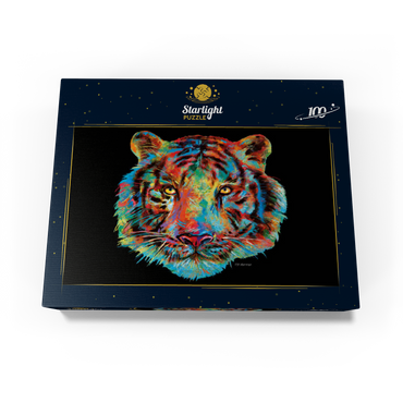 Tiger Head 100 Jigsaw Puzzle box view3