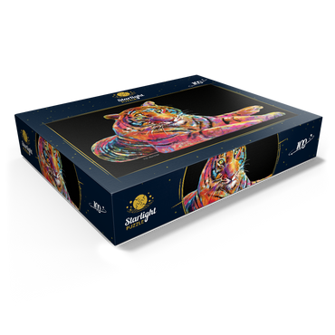 Laying Tiger 100 Jigsaw Puzzle box view1