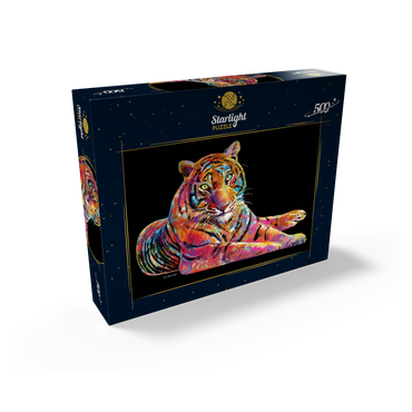 Laying Tiger 500 Jigsaw Puzzle box view2