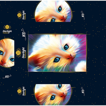 Soft Eyes 100 Jigsaw Puzzle box 3D Modell