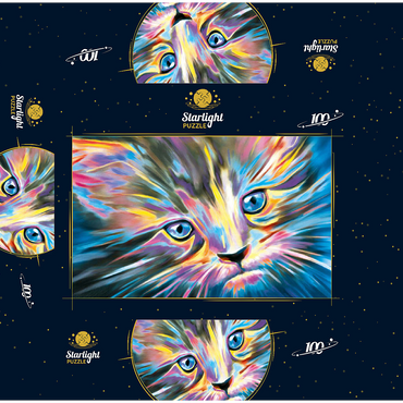 Purrr Fect 100 Jigsaw Puzzle box 3D Modell